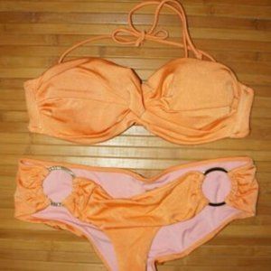 Victoria's Secret Swim Orange Twist Bikini Straps